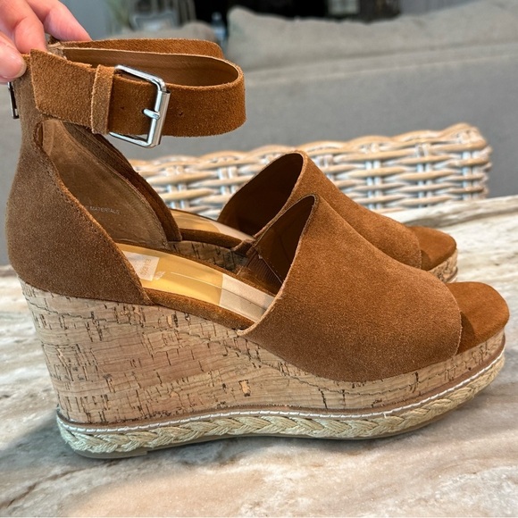 Women’s DOLCE VITA Otto wedge platform brown suede sandals- Size 9 - Picture 4 of 9